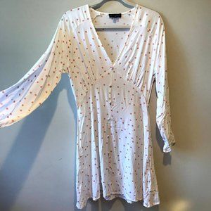 70s Style Polka Dot Mini Dress